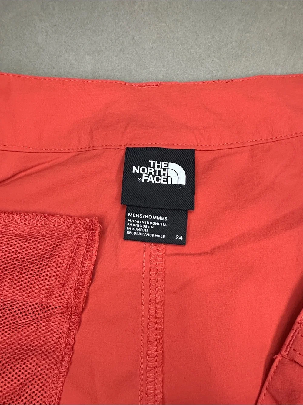The North Face Men's Orange Red Hybrid Shorts - 34
